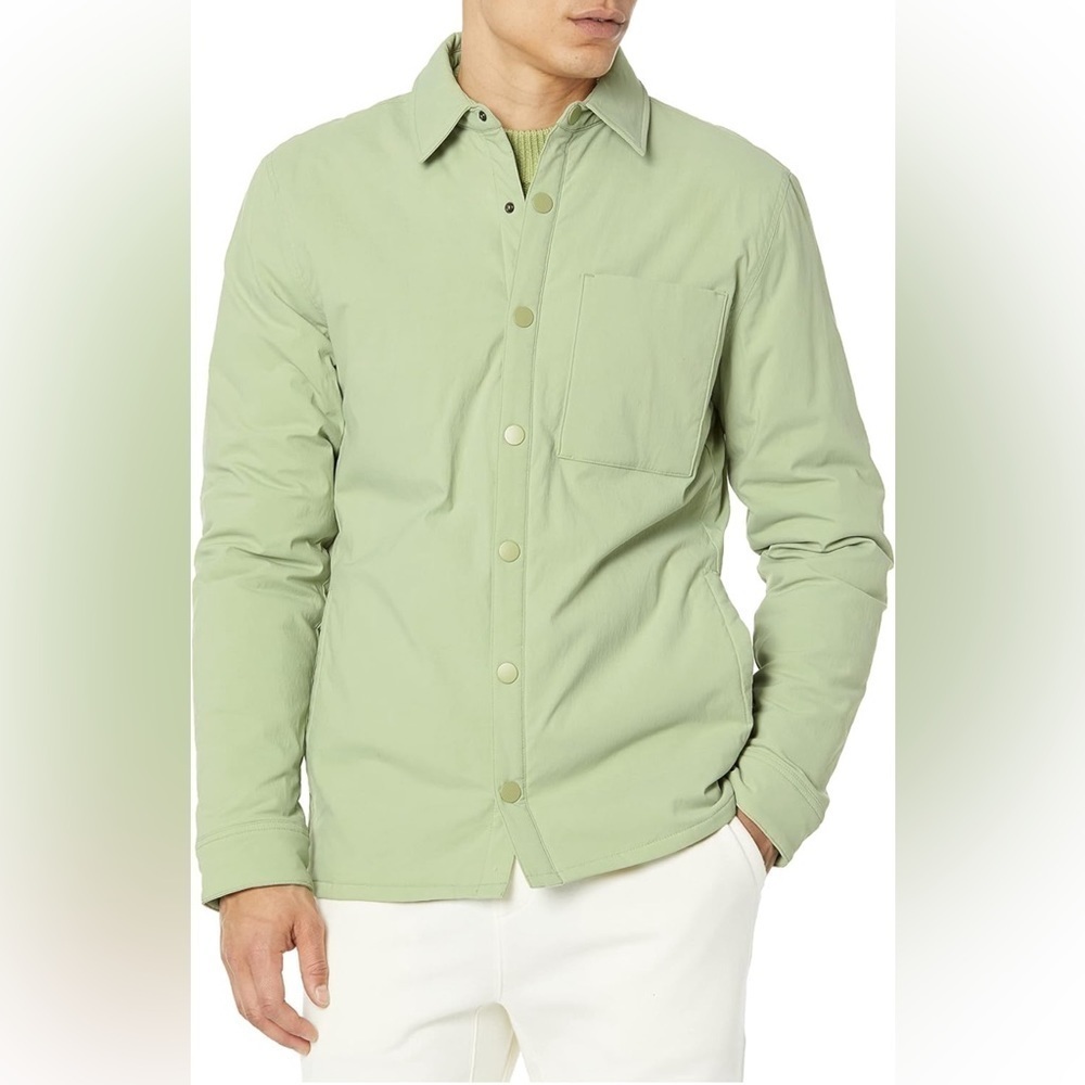NWT- Amazon Essentials Mens Regular-Fit Nylon Insulated Shirt Jacket